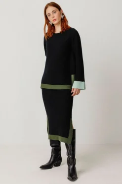 Pull en coton biologique | noir "suéter lihuri black"