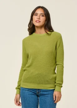 Pull en coton bio | vert "iradi - green"