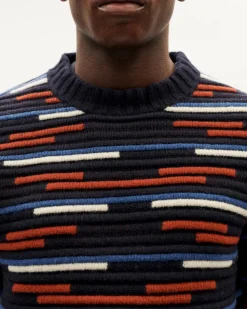 Pull en laine certifiée | multicolore "stripe multicolor guiu knitted sweater - multicolor"