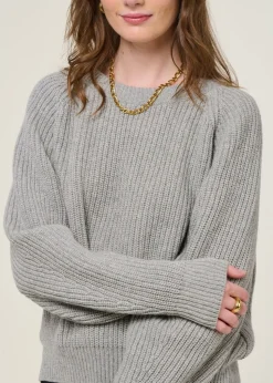 Pull en laine recyclée | gris 