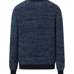 Pull en maille de coton bio | mélange de bleu 