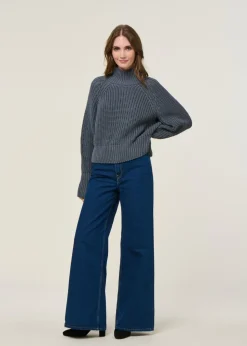 Pull maille en coton bio | gris 