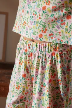 Pyjama long coton bio | pampa rose