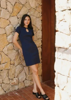 Robe courte goutte en coton bio