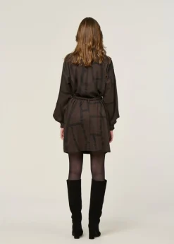Robe en coton bio et ecovero | marron 