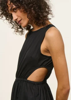 Robe en coton bio | noir 