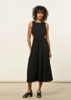 Robe en coton bio | noir 
