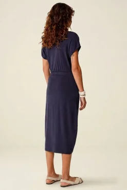 Robe en modal | marine 
