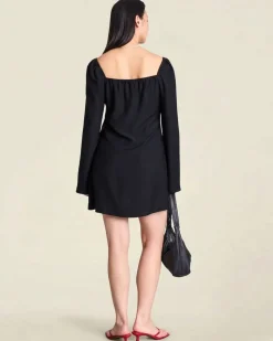 Robe en tencel® (procédé lyocell) | noir "glad - black"