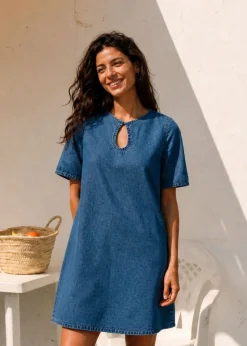 Robe georgia en tencel léger | denim