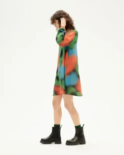 Robe imprimée en ecovero | multicolore 