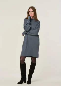 Robe pull en coton bio | gris "nuna - turbulence"