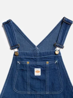 Robe salopette en jean en coton bio et recyclé | bleu 