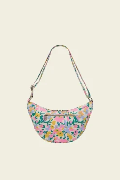 Sac bandoulière en coton bio | multicolore "andrea pastel bloom - liberty"