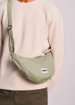 Sac bandoulière en coton bio | vert "andrea vert argile"
