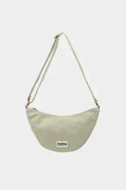 Sac bandoulière en coton bio | vert "andrea vert argile"