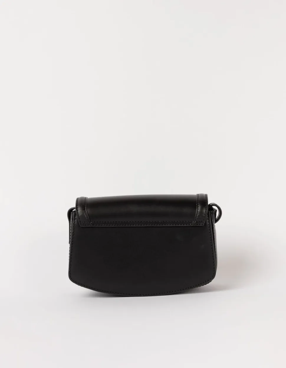 Sac à bandoulière en cuir certifié | black "kendalini - black classic leather"