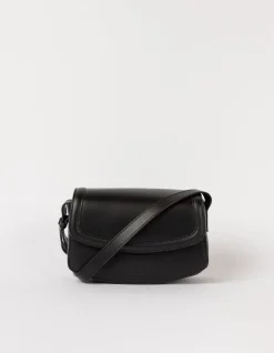 Sac à bandoulière en cuir certifié | black