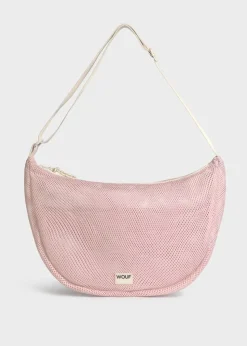 Sac bandoulière en matière recyclée | rose 