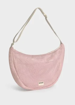 Sac bandoulière en matière recyclée | rose 