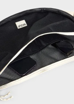 Sac bandoulière en matière recyclée | noir "onyx large crossbody bag"