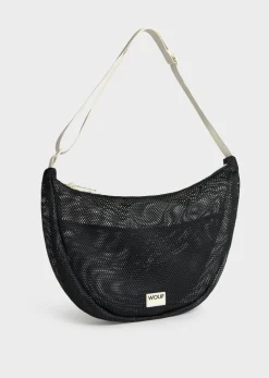 Sac bandoulière en matière recyclée | noir 