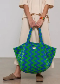Sac cabas | bleu et vert 