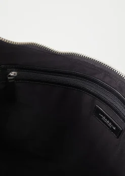 Sac cabas en cuir certifié | noir "hilo"
