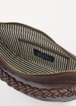 Sac à en cuir certifié | chocolate "leo mini - chocolate soft grain (twisted handle)"