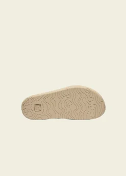 Sandales en cuir suède | beige