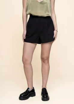 Short ample en coton bio | noir "narciso"