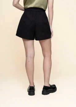 Short ample en coton bio | noir 