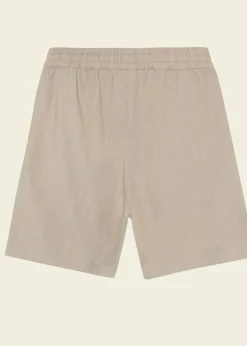 Short ample en ecovero et lin | écru "posey linen-mix shorts - light feather gray"