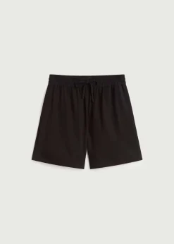 Short ample léger en coton bio | noir 