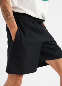 Short ample léger en coton bio | noir 