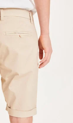 Short chino en coton bio | beige 