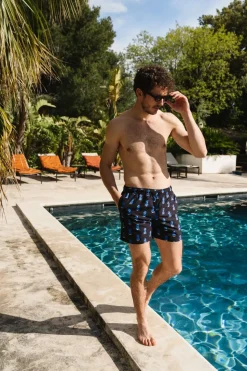 Short de bain en matière recyclée | multicolore 