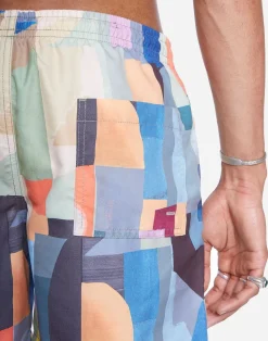 Short de bain en matières recyclées | multicolore 