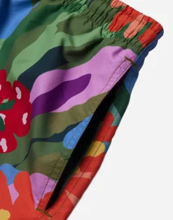 Short de bain en polyester recyclé | multicolore 