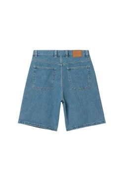 Short denim en coton bio | bleu "nowhere denim short"