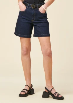 Short denim en coton biologique | bleu 