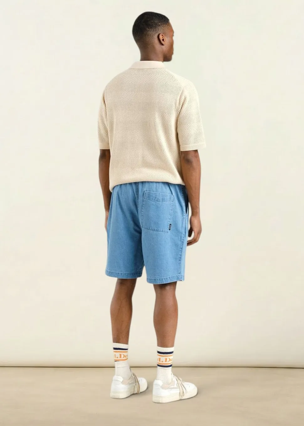 Short denim léger en coton bio | bleu clair "vejle denim light blue"