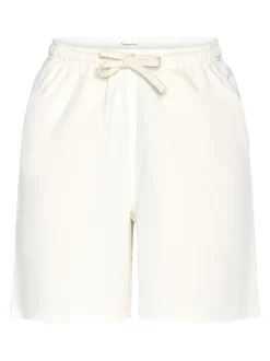Short en coton bio | blanc à motif brodé 