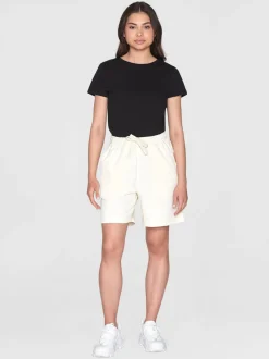 Short en coton bio | blanc à motif brodé 