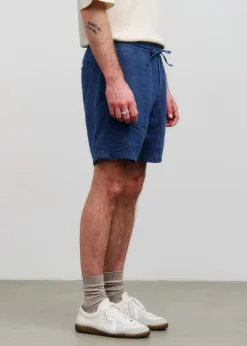 Short en coton bio | bleu 