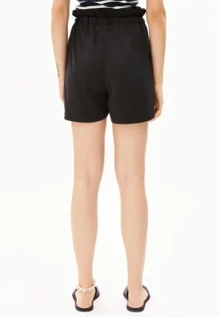 Short en ecovero® (par lenzing®) | noir "vaanna lino - black"