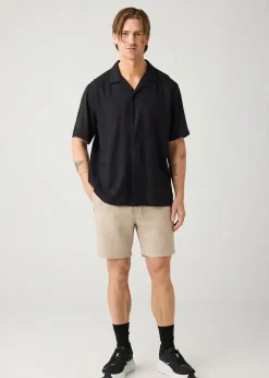 Short en mélange lyocell et lin | beige "fig linen-mix shorts light feather gray"