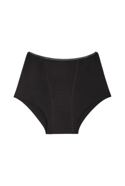 Shorty menstruel flux nuit en coton bio | pirate black