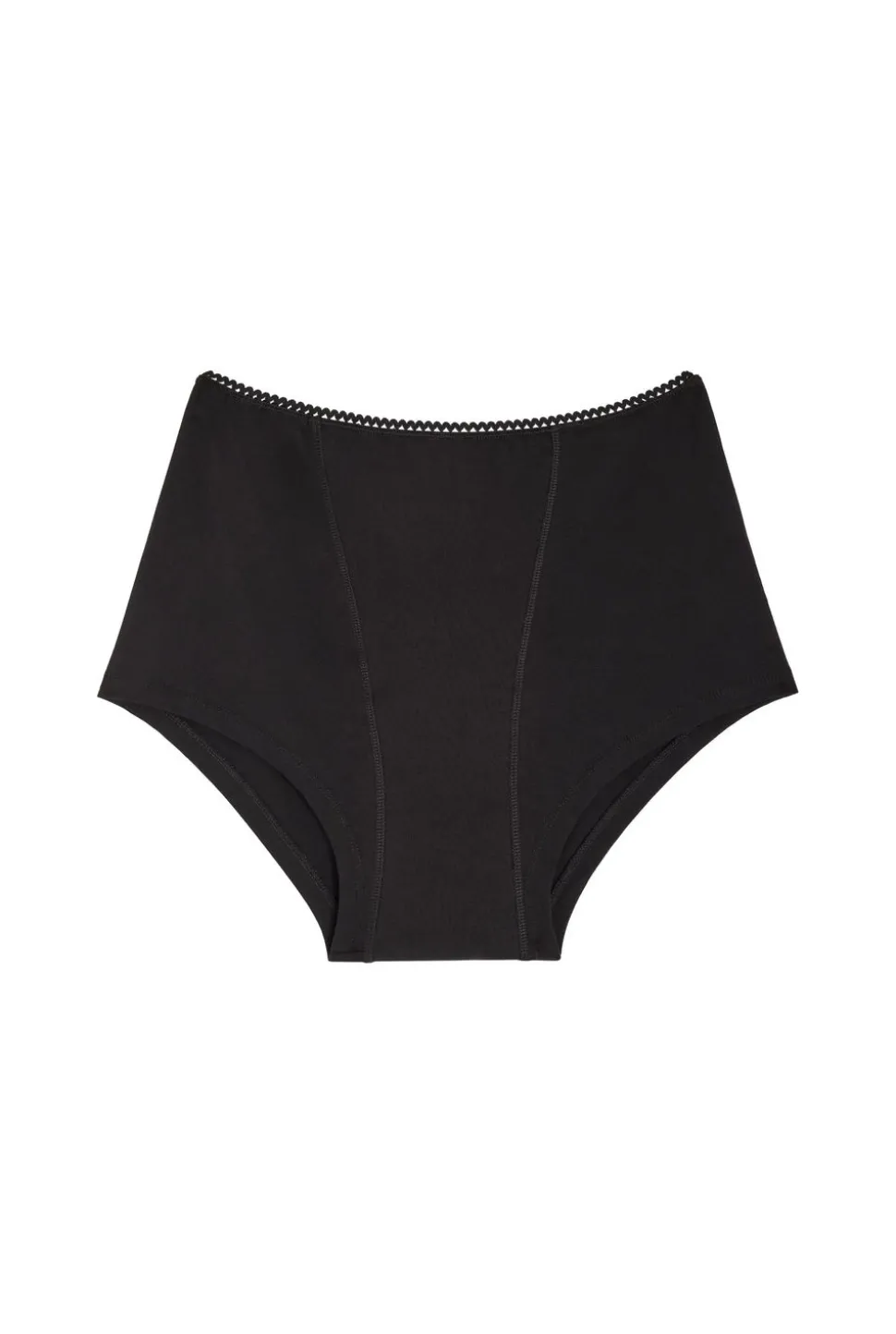 Shorty menstruel flux nuit en coton bio | pirate black