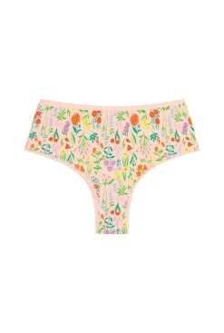 Shorty tanga coton bio | pampa rose